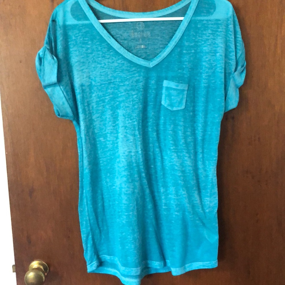 Blue tee
